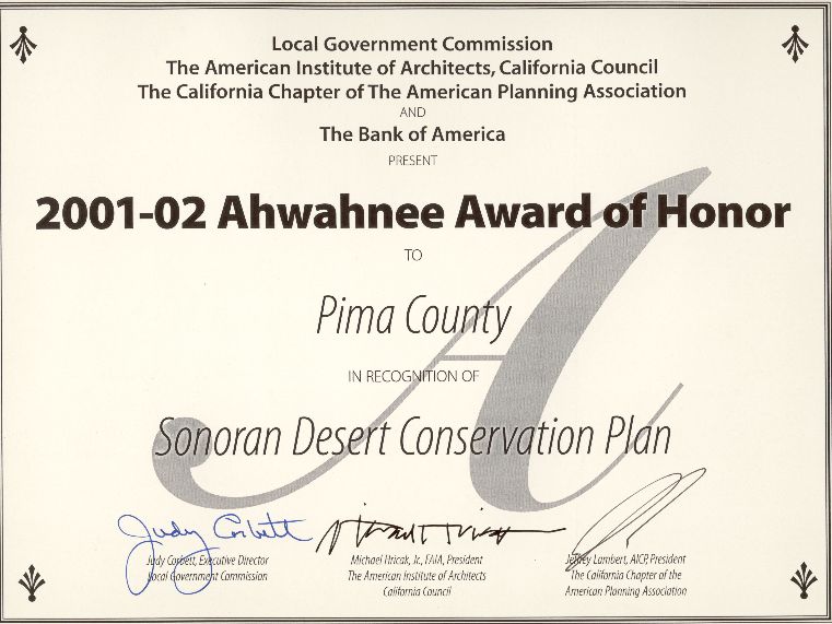 Picture of Ahwahnee Award
